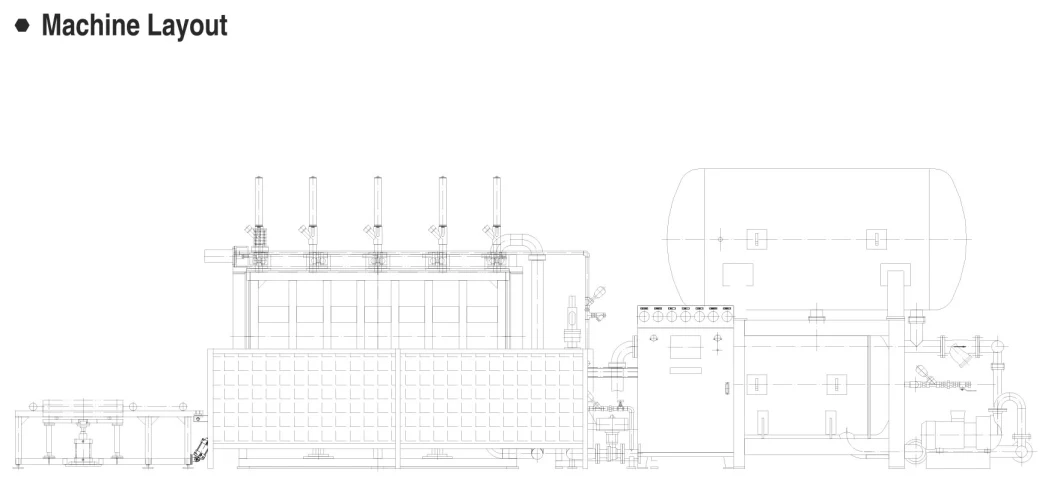 Automatic Polystyrene EPS Foam Block Moulding Machine