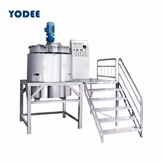 Various Types of Reaction Kettle Vacuum Double Sheath Cosmetic Soap Steam Electric Heating Chemical Liquid Stainless Steel Mixing Tank
