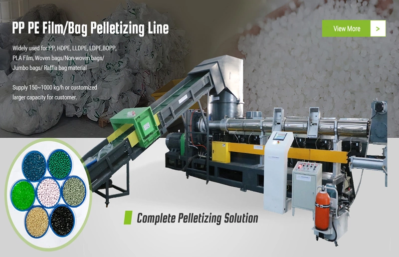 200Kg/h PP PE EPS Recycle Plastic Pellet Production Line / Granules Making Machine Price