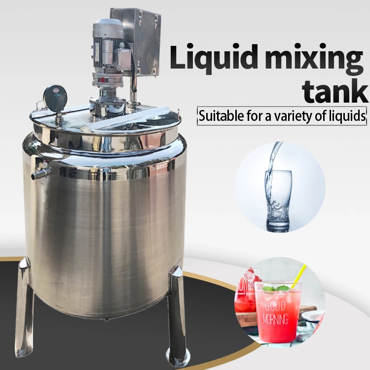 Stainless Steel Batching Tank Steam Coil Fermentation Tank Liquid Mixing Tank