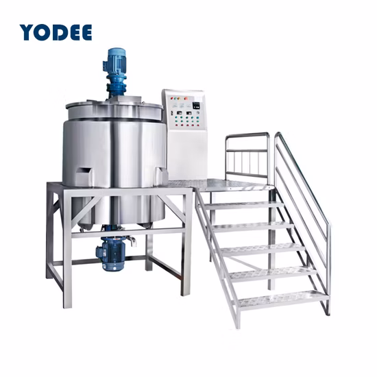 Various Types of Reaction Kettle Vacuum Double Sheath Cosmetic Soap Steam Electric Heating Chemical Liquid Stainless Steel Mixing Tank