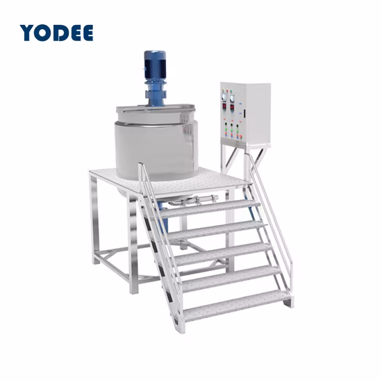 Various Types of Reaction Kettle Vacuum Double Sheath Cosmetic Soap Steam Electric Heating Chemical Liquid Stainless Steel Mixing Tank