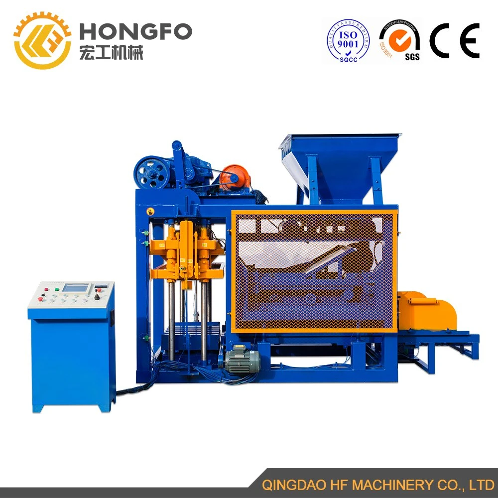 Qt4-25 Automatic Hollow Solid Concrete Cement Paving Interlock Wall Building EPS Wall Brick Block Production Line Block Making Molding Machine Supplier